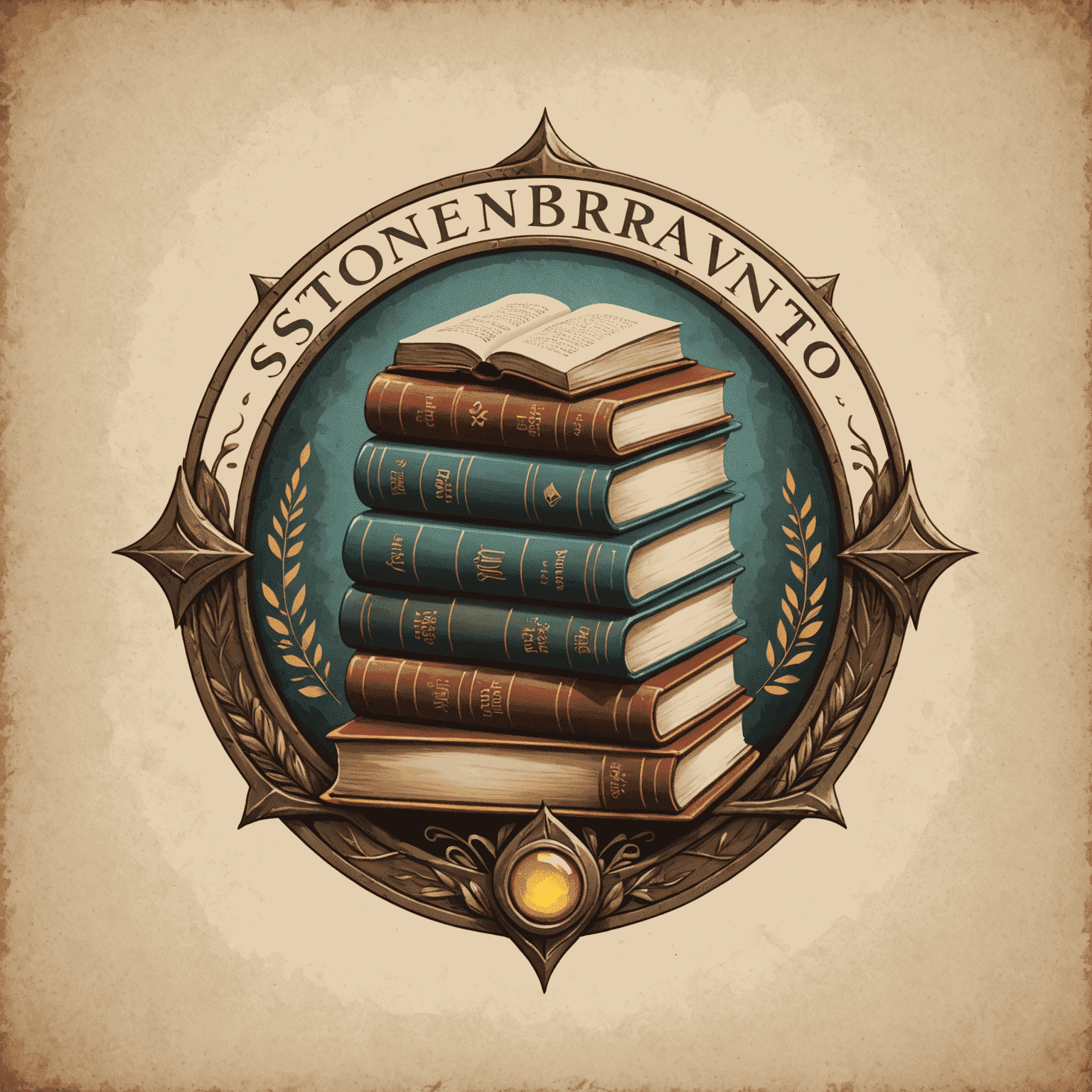 Logotipo da Stonebravento com elementos que representam Simone Tebet e livros