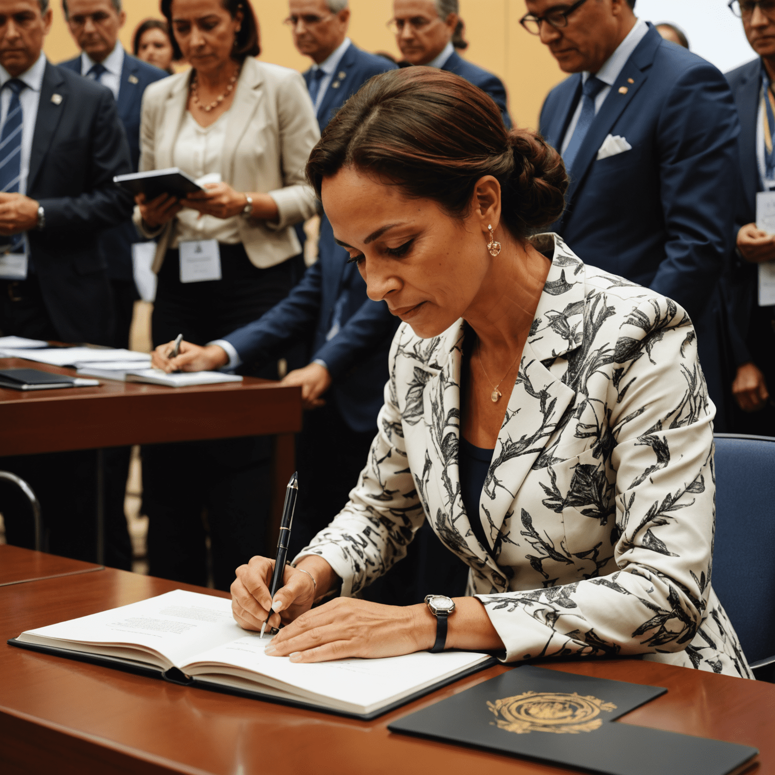 Simone Tebet autografando sua autobiografia no Congresso Nacional em Brasília